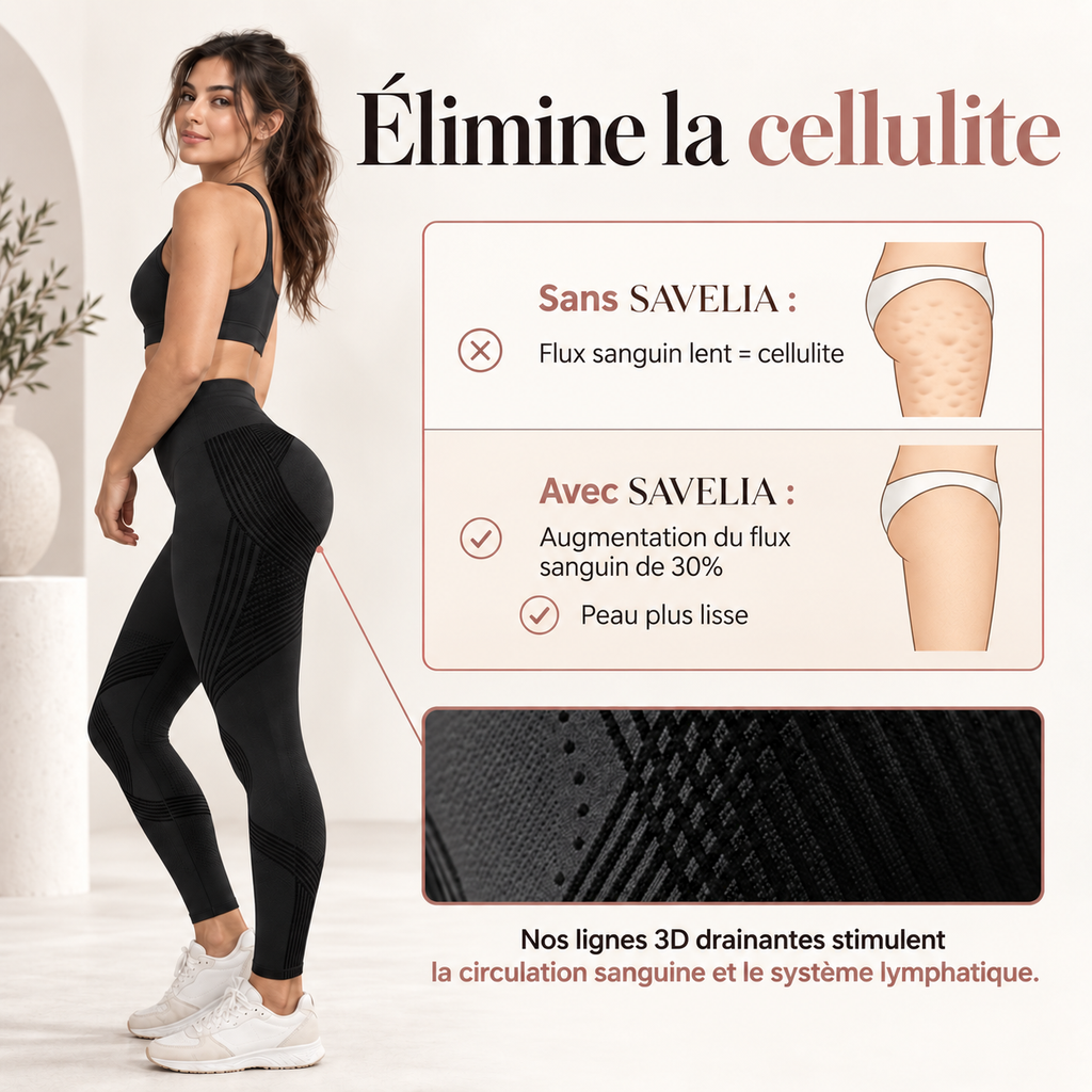 Legging 3D Savelia® Lisse & Sculpte